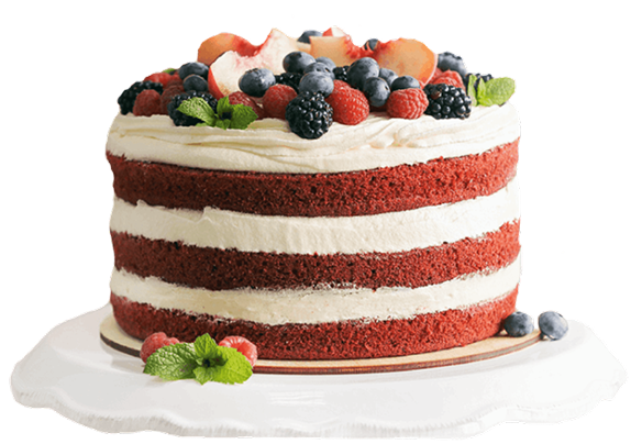 Торт с ягодами